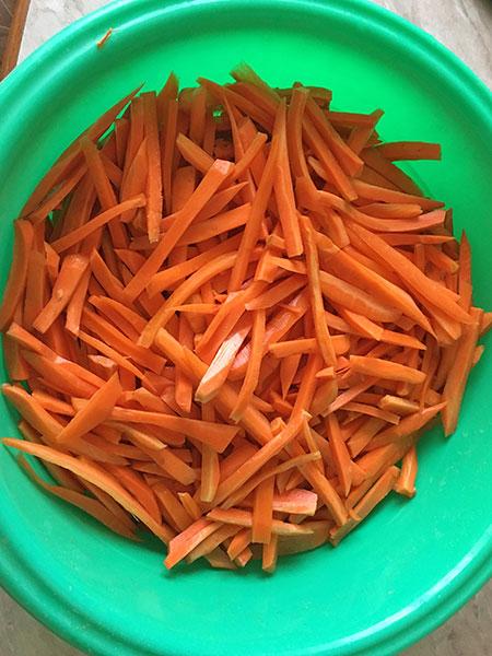 морковь как нарезать