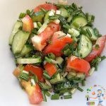 салат овощной с маслом
