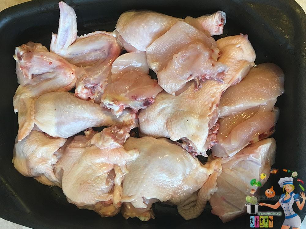 курица в духовке готовим