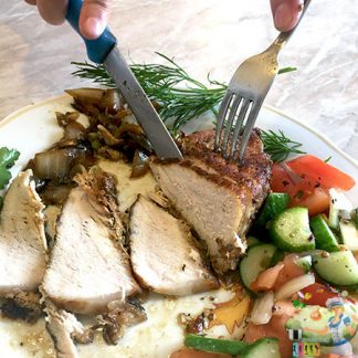 жарим мясо