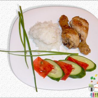 жареная курица в майонезном соусе готовим дома