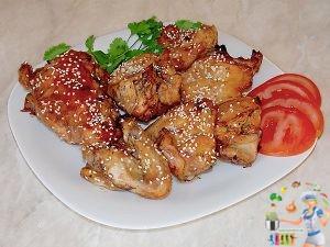 Курица в корейском стиле приготовленная в духовке. 1