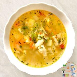суп овощной с цветной капустой