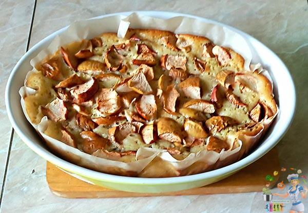 яблочный пирог на кефире