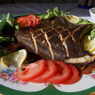 вкусная камбала с овощами