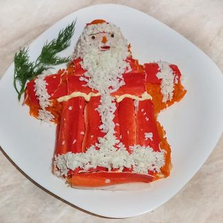 Фунчоза с овощами и корейскими специями. 17 крабовый салат дед мороз