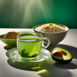 зеленый чай, авокадо, овсянка,полезно для печени