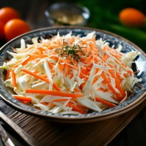 постный салат из капусты с морковью
